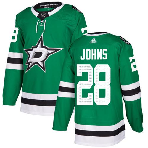 Adidas Stars #28 Stephen Johns Green Home Authentic Stitched NHL Jersey Adidas Stars #28 Stephen Johns Green Home Authentic Stitched NHL Jersey