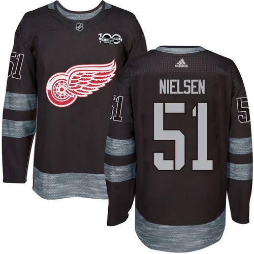 Adidas Red Wings #51 Frans Nielsen Black 1917-2017 100th Anniversary Stitched NHL Jersey Adidas Red Wings #51 Frans Nielsen Black 1917-2017 100th Anniversary Stitched NHL Jersey