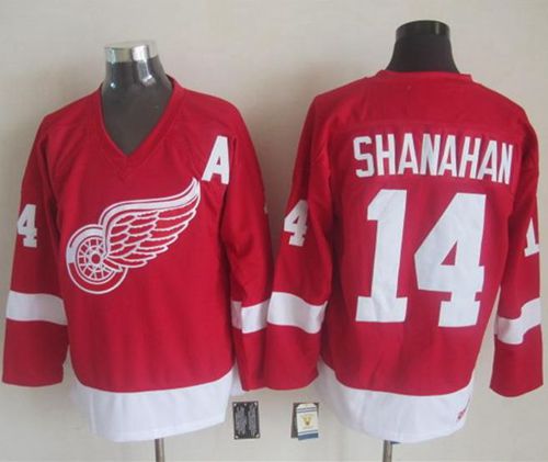 Red Wings #14 Brendan Shanahan Red CCM Throwback Stitched NHL Jersey Red Wings #14 Brendan Shanahan Red CCM Throwback Stitched NHL Jersey