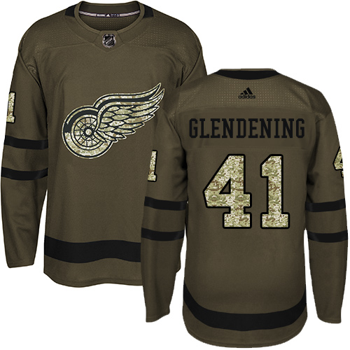 Adidas Red Wings #41 Luke Glendening Green Salute to Service Stitched NHL Jersey Adidas Red Wings #41 Luke Glendening Green Salute to Service Stitched NHL Jersey