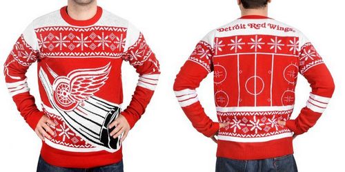 Detroit Red Wings Men's NHL Ugly Sweater Detroit Red Wings Men's NHL Ugly Sweater