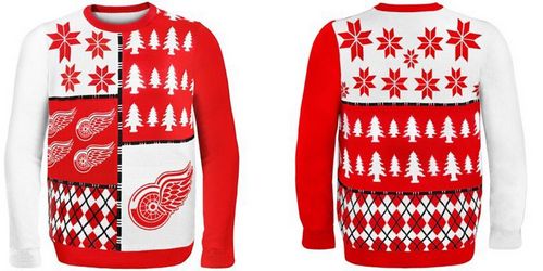 Detroit Red Wings Men's NHL Ugly Sweater-1 Detroit Red Wings Men's NHL Ugly Sweater-1