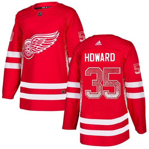 Adidas Red Wings #35 Jimmy Howard Red Home Authentic Drift Fashion Stitched NHL Jersey Adidas Red Wings #35 Jimmy Howard Red Home Authentic Drift Fashion Stitched NHL Jersey