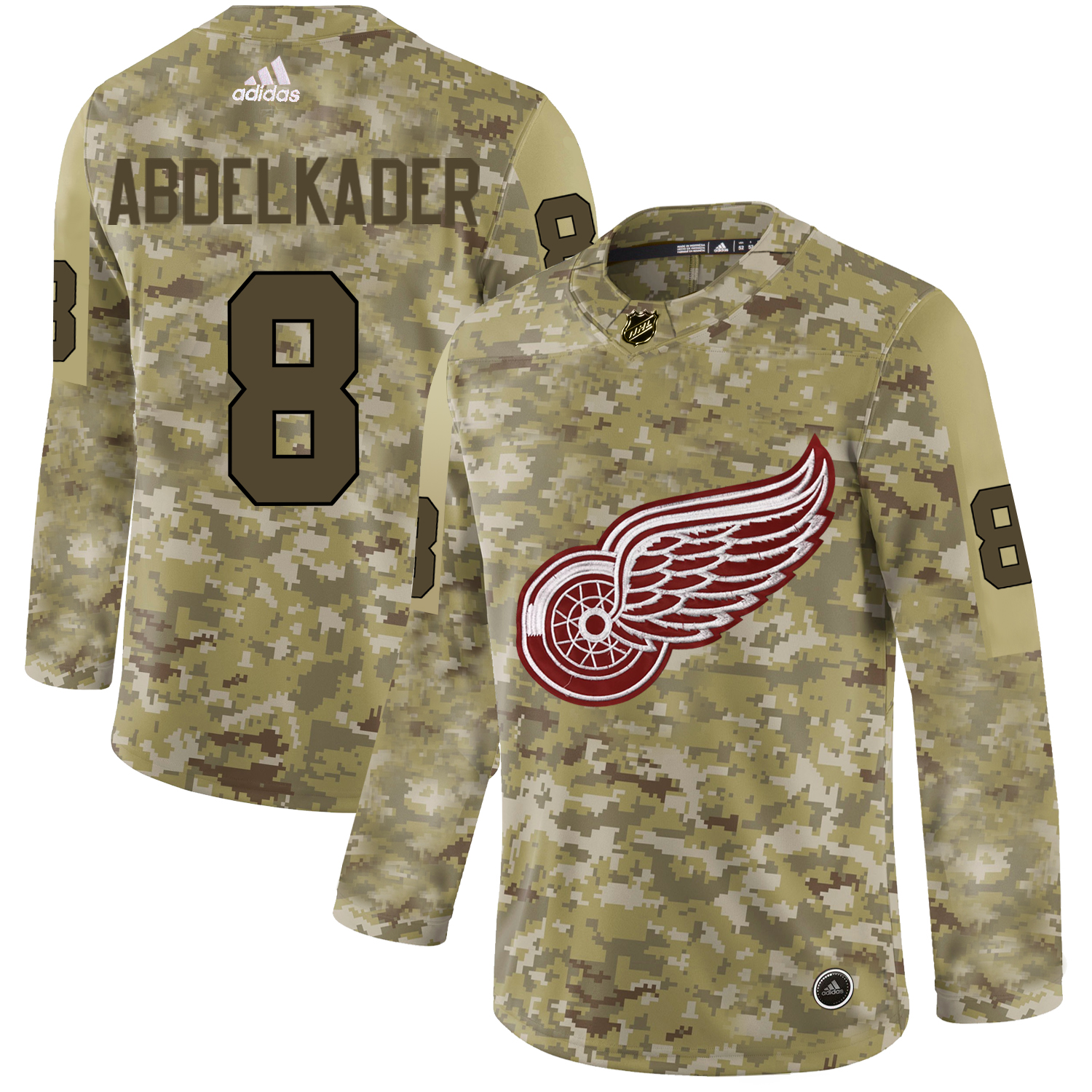 Adidas Red Wings #8 Justin Abdelkader Camo Authentic Stitched NHL Jersey Adidas Red Wings #8 Justin Abdelkader Camo Authentic Stitched NHL Jersey