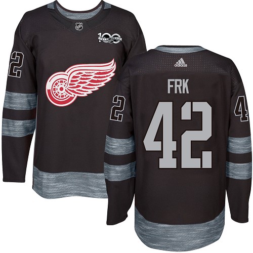 Adidas Red Wings #42 Martin Frk Black 1917-2017 100th Anniversary Stitched NHL Jersey Adidas Red Wings #42 Martin Frk Black 1917-2017 100th Anniversary Stitched NHL Jersey