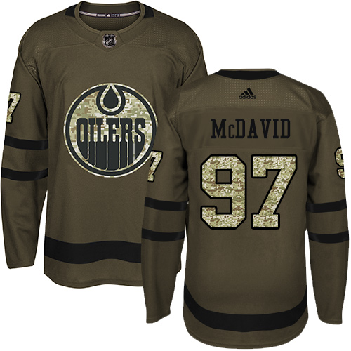 Adidas Oilers #97 Connor McDavid Green Salute to Service Stitched NHL Jersey Adidas Oilers #97 Connor McDavid Green Salute to Service Stitched NHL Jersey