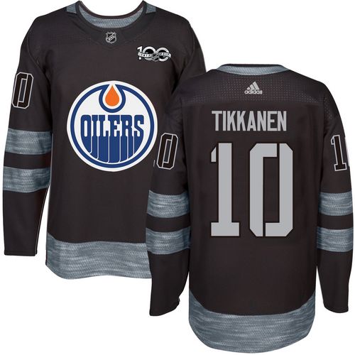 Adidas Oilers #10 Esa Tikkanen Black 1917-2017 100th Anniversary Stitched NHL Jersey Adidas Oilers #10 Esa Tikkanen Black 1917-2017 100th Anniversary Stitched NHL Jersey