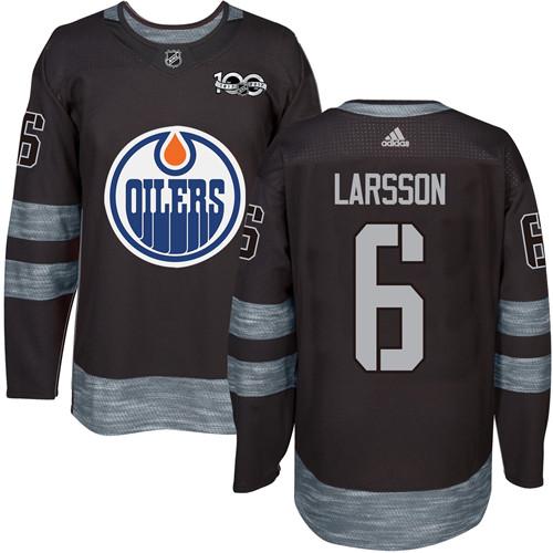 Adidas Oilers #6 Adam Larsson Black 1917-2017 100th Anniversary Stitched NHL Jersey Adidas Oilers #6 Adam Larsson Black 1917-2017 100th Anniversary Stitched NHL Jersey