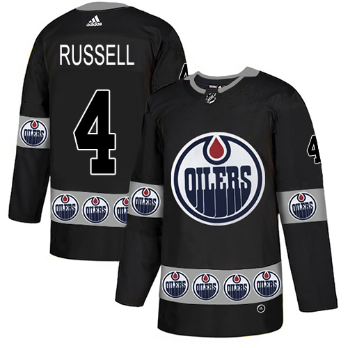 Adidas Oilers #4 Kris Russell Black Authentic Team Logo Fashion Stitched NHL Jersey Adidas Oilers #4 Kris Russell Black Authentic Team Logo Fashion Stitched NHL Jersey