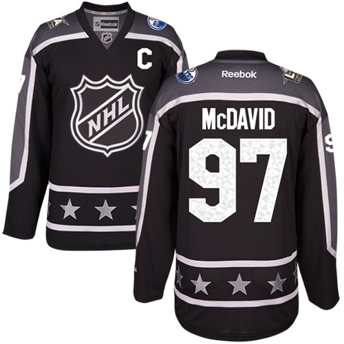 Oilers #97 Connor McDavid Black 2017 All-Star Pacific Division Stitched NHL Jersey Oilers #97 Connor McDavid Black 2017 All-Star Pacific Division Stitched NHL Jersey