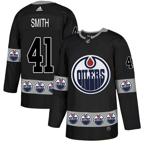 Adidas Oilers #41 Mike Smith Black Authentic Team Logo Fashion Stitched NHL Jersey Adidas Oilers #41 Mike Smith Black Authentic Team Logo Fashion Stitched NHL Jersey