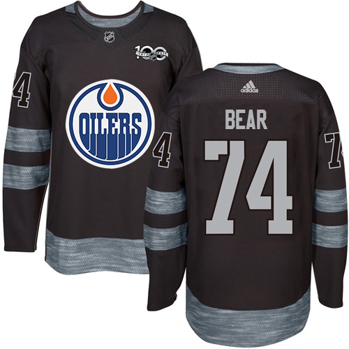 Adidas Oilers #74 Ethan Bear Black 1917-2017 100th Anniversary Stitched NHL Jersey Adidas Oilers #74 Ethan Bear Black 1917-2017 100th Anniversary Stitched NHL Jersey