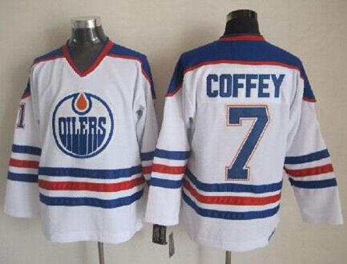 Oilers #7 Paul Coffey White CCM Throwback Stitched NHL Jersey Oilers #7 Paul Coffey White CCM Throwback Stitched NHL Jersey