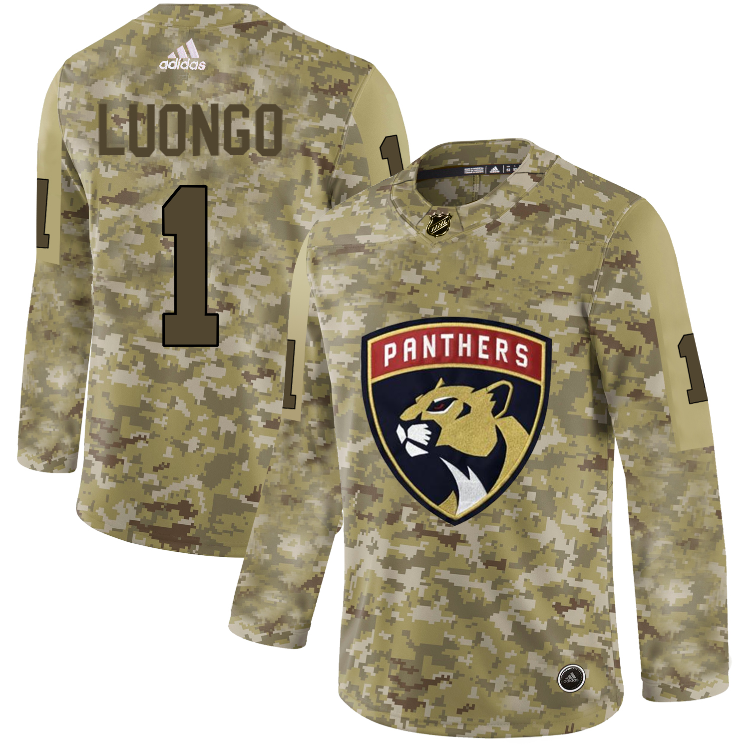 Adidas Panthers #1 Roberto Luongo Camo Authentic Stitched NHL Jersey Adidas Panthers #1 Roberto Luongo Camo Authentic Stitched NHL Jersey