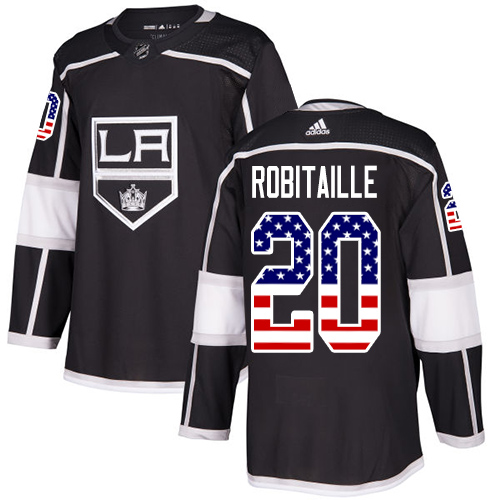 Adidas Kings #20 Luc Robitaille Black Home Authentic USA Flag Stitched NHL Jersey Adidas Kings #20 Luc Robitaille Black Home Authentic USA Flag Stitched NHL Jersey