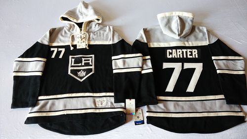 Kings #77 Jeff Carter Black Sawyer Hooded Sweatshirt Stitched NHL Jersey Kings #77 Jeff Carter Black Sawyer Hooded Sweatshirt Stitched NHL Jersey