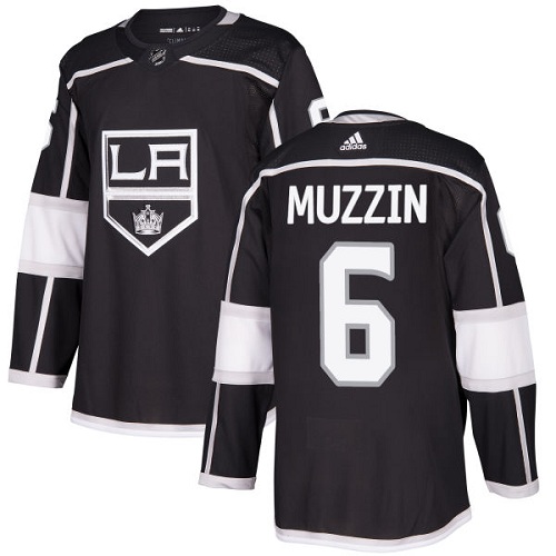 Adidas Kings #6 Jake Muzzin Black Home Authentic Stitched NHL Jersey Adidas Kings #6 Jake Muzzin Black Home Authentic Stitched NHL Jersey