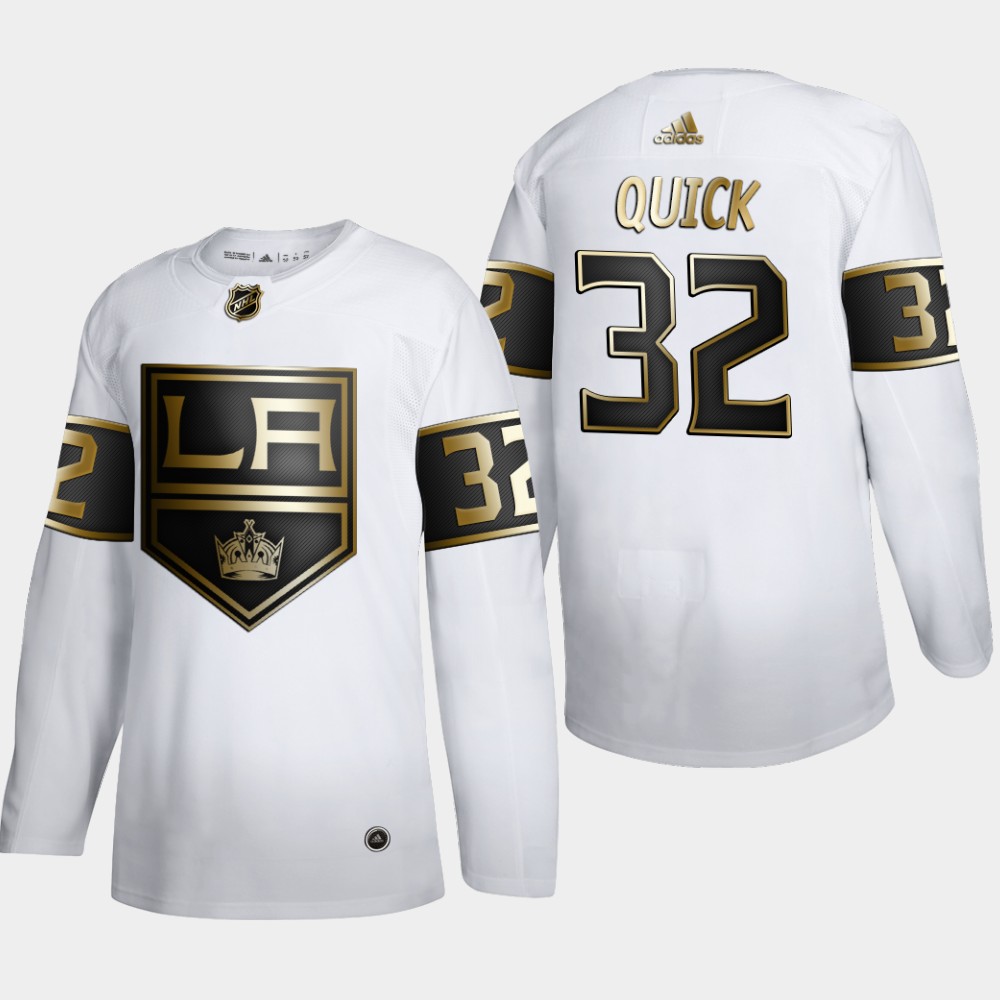 Los Angeles Kings #32 Anze Kopitar Men's Adidas White Golden Edition Limited Stitched NHL Jersey