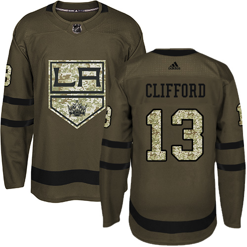 Adidas Kings #13 Kyle Clifford Green Salute to Service Stitched NHL Jersey Adidas Kings #13 Kyle Clifford Green Salute to Service Stitched NHL Jersey