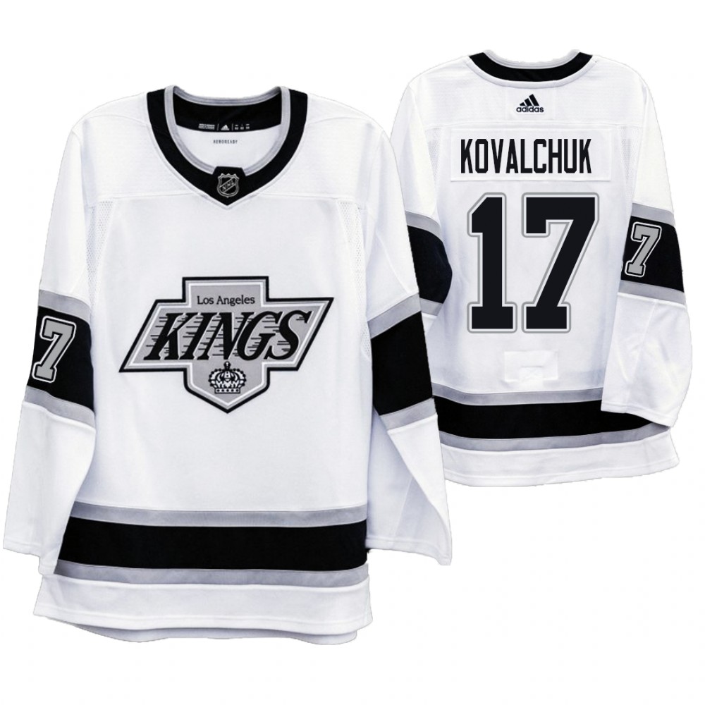 Los Angeles Kings #17 Ilya Kovalchuk Men's Adidas 2019-20 Heritage White Throwback 90s NHL Jersey Los Angeles Kings #17 Ilya Kovalchuk Men's Adidas 2019-20 Heritage White Throwback 90s NHL Jersey