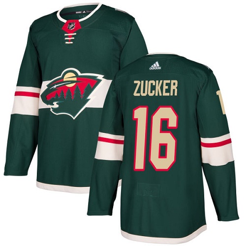 Adidas Wild #16 Jason Zucker Green Home Authentic Stitched NHL Jersey Adidas Wild #16 Jason Zucker Green Home Authentic Stitched NHL Jersey