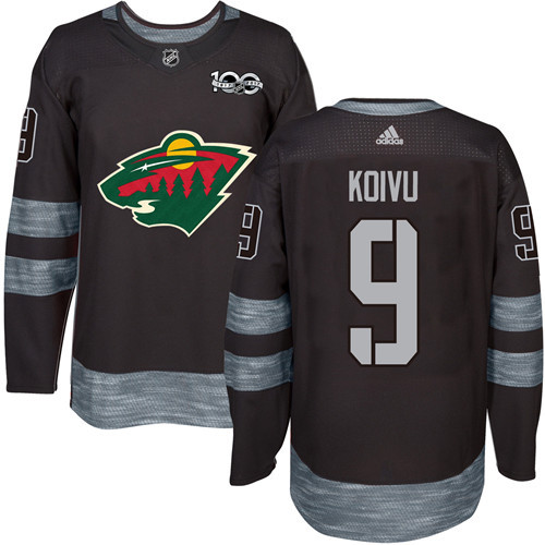 Adidas Wild #9 Mikko Koivu Black 1917-2017 100th Anniversary Stitched NHL Jersey Adidas Wild #9 Mikko Koivu Black 1917-2017 100th Anniversary Stitched NHL Jersey