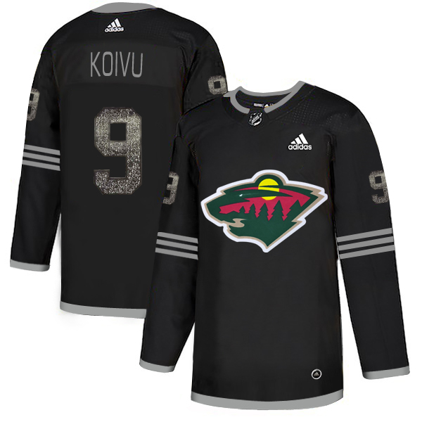 Adidas Wild #9 Mikko Koivu Black Authentic Classic Stitched NHL Jersey Adidas Wild #9 Mikko Koivu Black Authentic Classic Stitched NHL Jersey