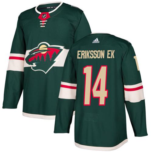 Adidas Wild #14 Joel Eriksson Ek Green Home Authentic Stitched NHL Jersey Adidas Wild #14 Joel Eriksson Ek Green Home Authentic Stitched NHL Jersey