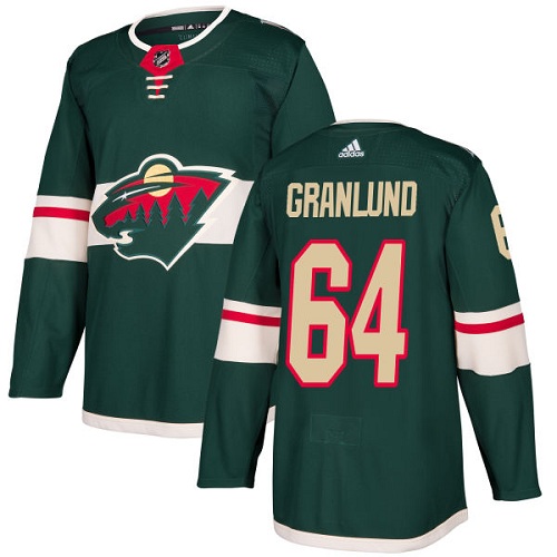 Adidas Wild #64 Mikael Granlund Green Home Authentic Stitched NHL Jersey Adidas Wild #64 Mikael Granlund Green Home Authentic Stitched NHL Jersey