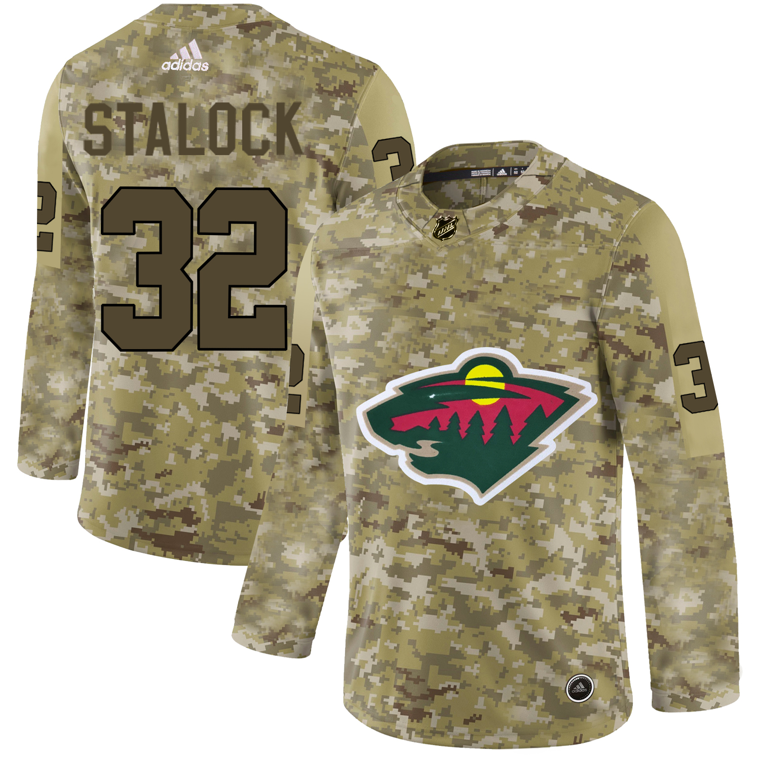 Adidas Wild #32 Alex Stalock Camo Authentic Stitched NHL Jersey Adidas Wild #32 Alex Stalock Camo Authentic Stitched NHL Jersey