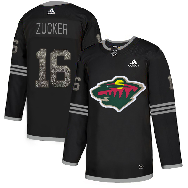 Adidas Wild #16 Jason Zucker Black Authentic Classic Stitched NHL Jersey Adidas Wild #16 Jason Zucker Black Authentic Classic Stitched NHL Jersey