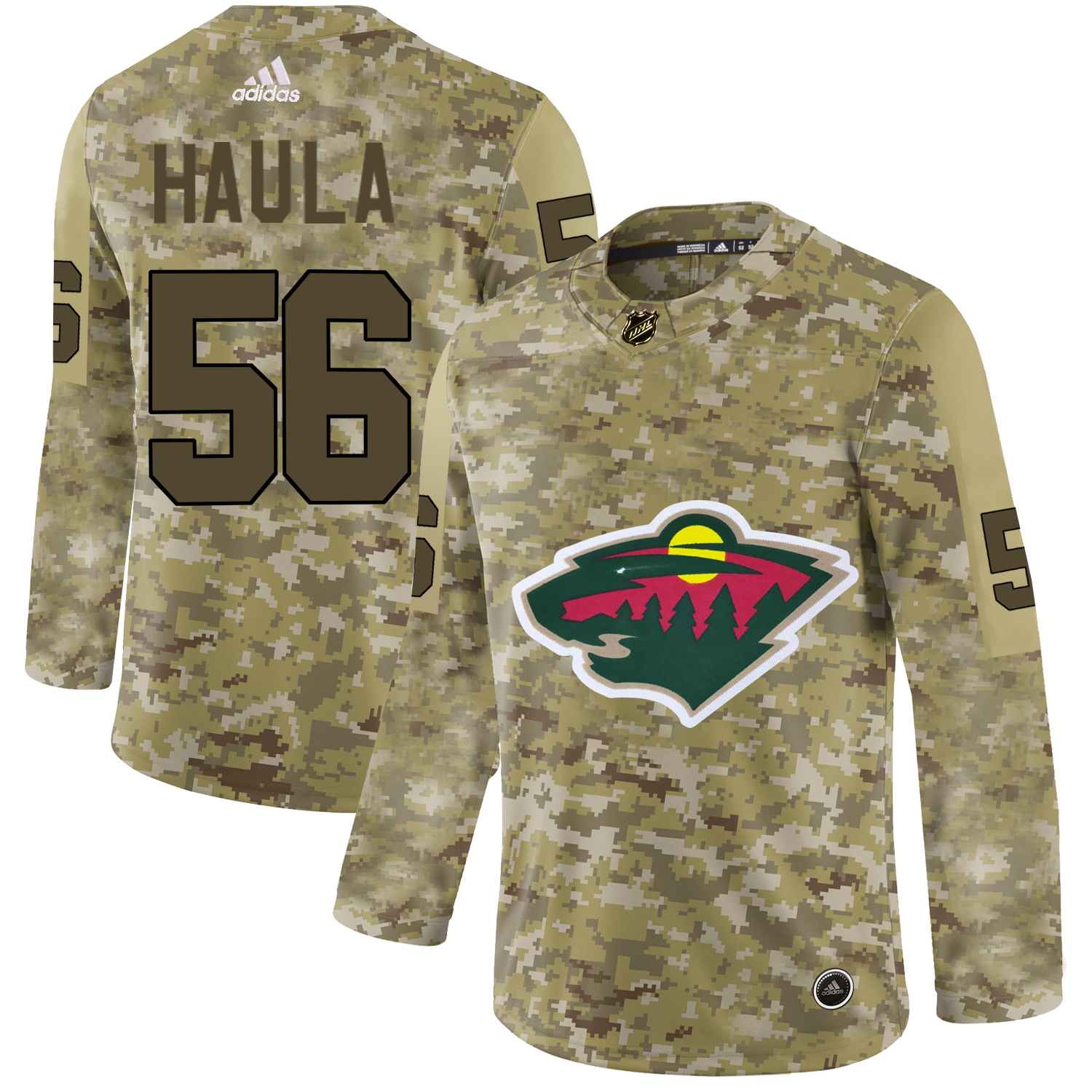 Adidas Wild #56 Erik Haula Camo Authentic Stitched NHL Jersey Adidas Wild #56 Erik Haula Camo Authentic Stitched NHL Jersey