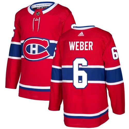 Adidas Canadiens #6 Shea Weber Red Home Authentic Stitched NHL Jersey Adidas Canadiens #6 Shea Weber Red Home Authentic Stitched NHL Jersey