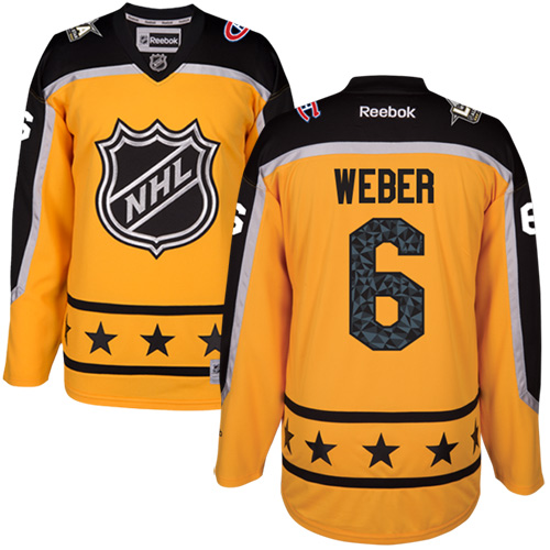 Canadiens #6 Shea Weber Yellow 2017 All-Star Atlantic Division Stitched NHL Jersey Canadiens #6 Shea Weber Yellow 2017 All-Star Atlantic Division Stitched NHL Jersey