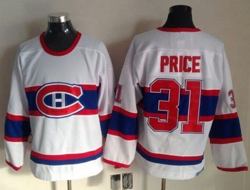 Canadiens #31 Carey Price White CCM Throwback Stitched NHL Jersey Canadiens #31 Carey Price White CCM Throwback Stitched NHL Jersey
