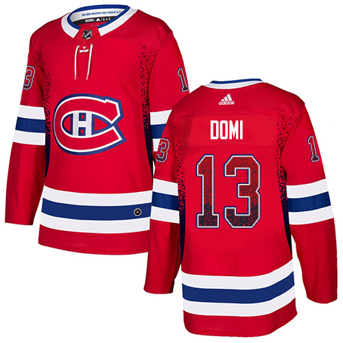 Adidas Canadiens #13 Max Domi Red Home Authentic Drift Fashion Stitched NHL Jersey Adidas Canadiens #13 Max Domi Red Home Authentic Drift Fashion Stitched NHL Jersey