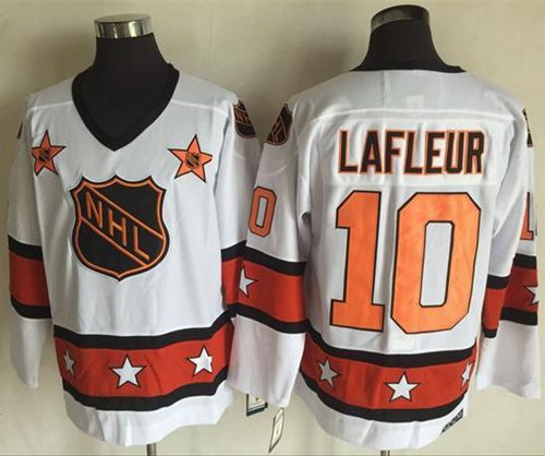 Canadiens #10 Guy Lafleur White/Orange All-Star CCM Throwback Stitched NHL Jersey Canadiens #10 Guy Lafleur White/Orange All-Star CCM Throwback Stitched NHL Jersey