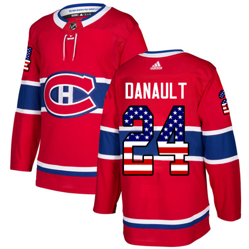 Adidas Canadiens #24 Phillip Danault Red Home Authentic USA Flag Stitched NHL Jersey Adidas Canadiens #24 Phillip Danault Red Home Authentic USA Flag Stitched NHL Jersey