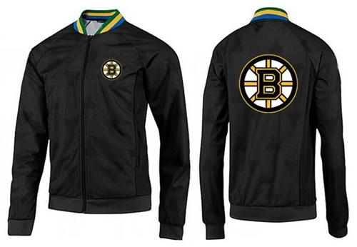 NHL Boston Bruins Zip Jackets Black-3 NHL Boston Bruins Zip Jackets Black-3