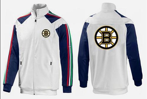 NHL Boston Bruins Zip Jackets White NHL Boston Bruins Zip Jackets White
