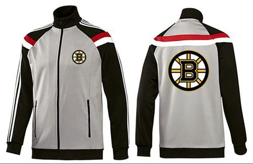 NHL Boston Bruins Zip Jackets Grey NHL Boston Bruins Zip Jackets Grey