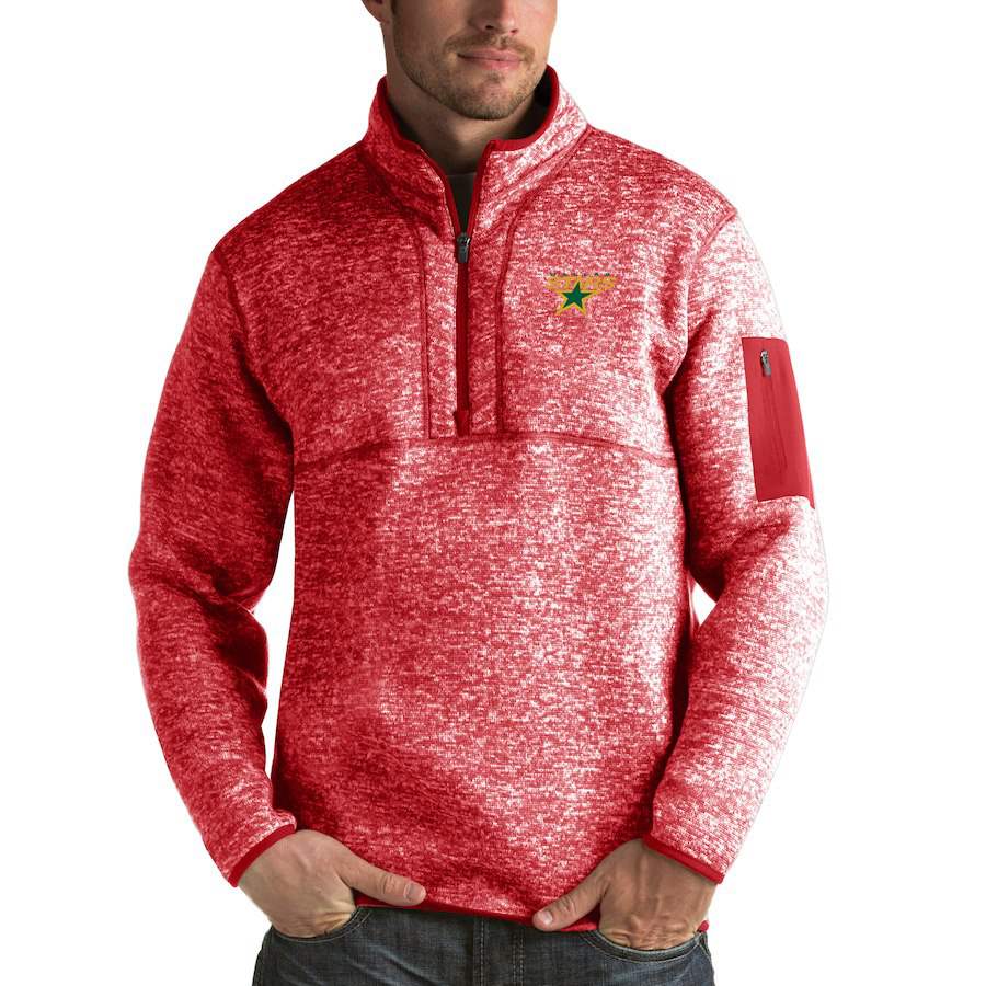 Dallas Stars Antigua Fortune Quarter-Zip Pullover Jacket Red Dallas Stars Antigua Fortune Quarter-Zip Pullover Jacket Red