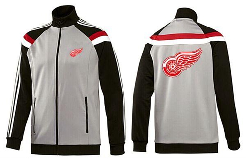 NHL Detroit Red Wings Zip Jackets Grey NHL Detroit Red Wings Zip Jackets Grey