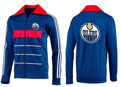 NHL Edmonton Oilers Zip Jackets Blue-5 NHL Edmonton Oilers Zip Jackets Blue-5