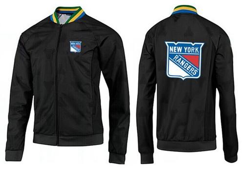 NHL New York Rangers Zip Jackets Black-2 NHL New York Rangers Zip Jackets Black-2