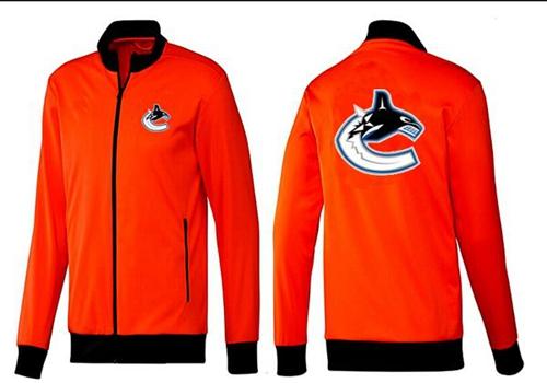 NHL Vancouver Canucks Zip Jackets Orange NHL Vancouver Canucks Zip Jackets Orange