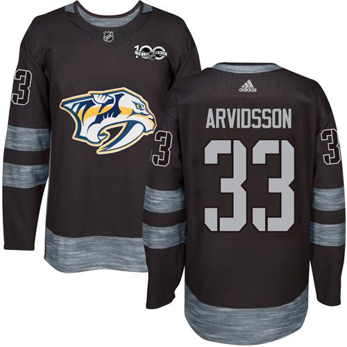 Adidas Predators #33 Viktor Arvidsson Black 1917-2017 100th Anniversary Stitched NHL Jersey Adidas Predators #33 Viktor Arvidsson Black 1917-2017 100th Anniversary Stitched NHL Jersey