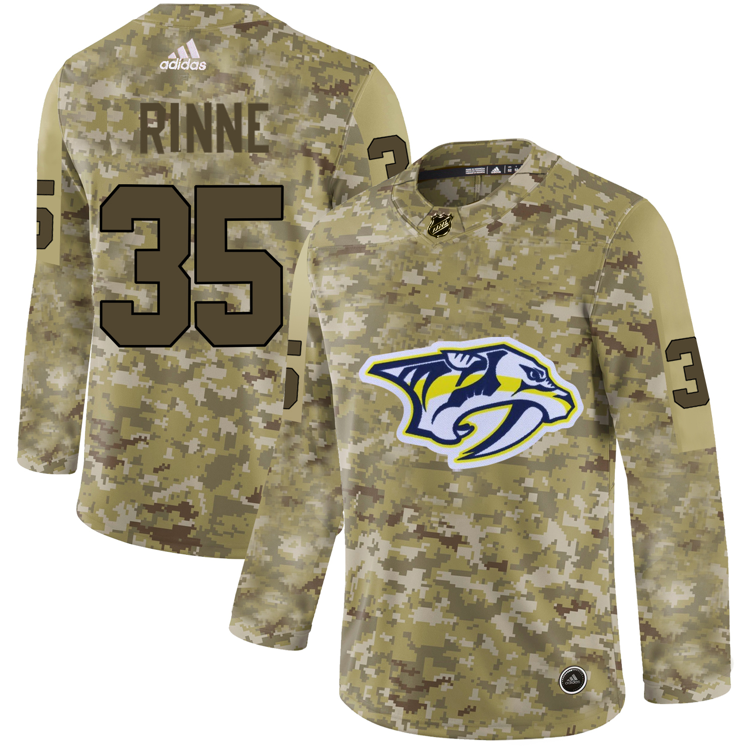 Adidas Predators #35 Pekka Rinne Camo Authentic Stitched NHL Jersey Adidas Predators #35 Pekka Rinne Camo Authentic Stitched NHL Jersey
