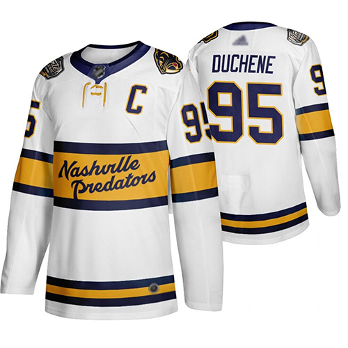 Adidas Predators #95 Matt Duchene White Authentic 2020 Winter Classic Stitched NHL Jersey Adidas Predators #95 Matt Duchene White Authentic 2020 Winter Classic Stitched NHL Jersey