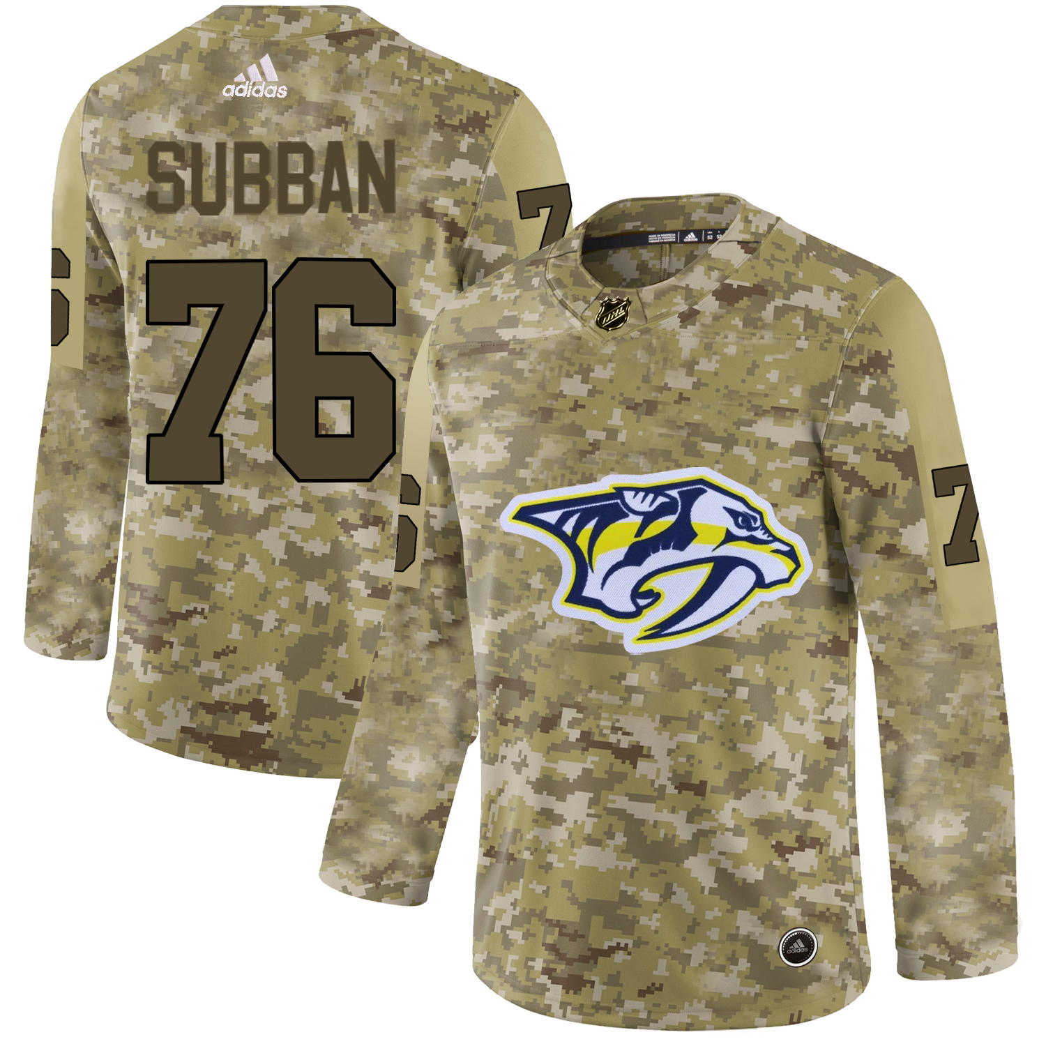 Adidas Predators #76 P.K Subban Camo Authentic Stitched NHL Jersey Adidas Predators #76 P.K Subban Camo Authentic Stitched NHL Jersey